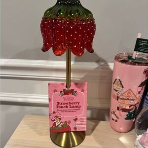 Strawberry shortcake  Touch Lamp with Gold Stand